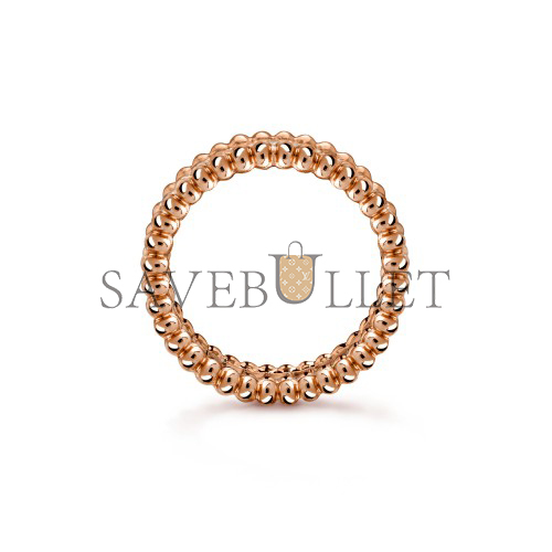 VAN CLEEF ARPELS PERLÉE DIAMONDS RING, 1 ROW - ROSE GOLD, DIAMOND  VCARP4E300