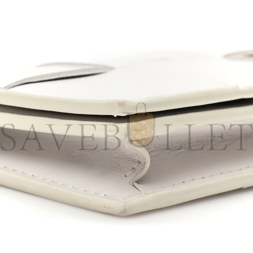 BOTTEGA VENETA NAPPA MAXI INTRECCIATO CARD HOLDER WALLET WHITE (12*8*3cm)