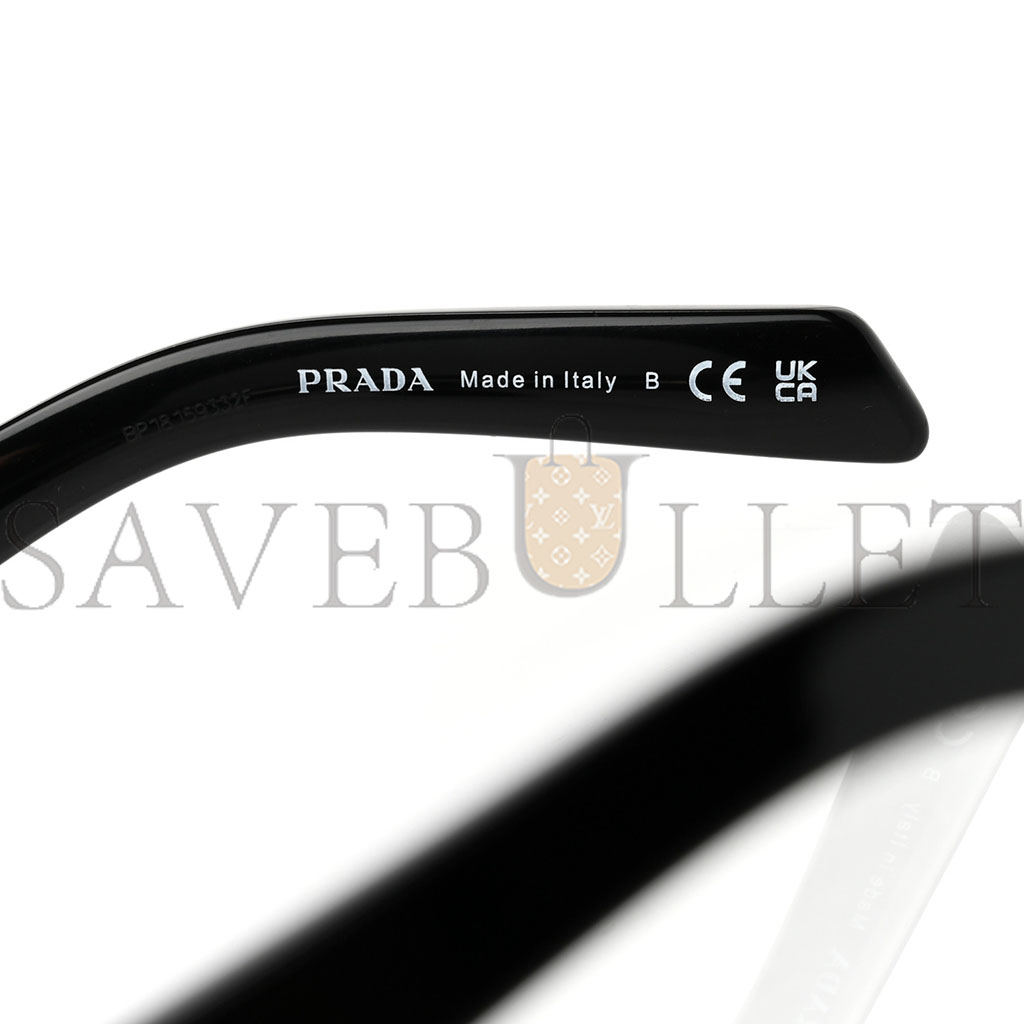 PRADA ACETATE SYMBOLE SUNGLASSES SPR 10Z BLACK