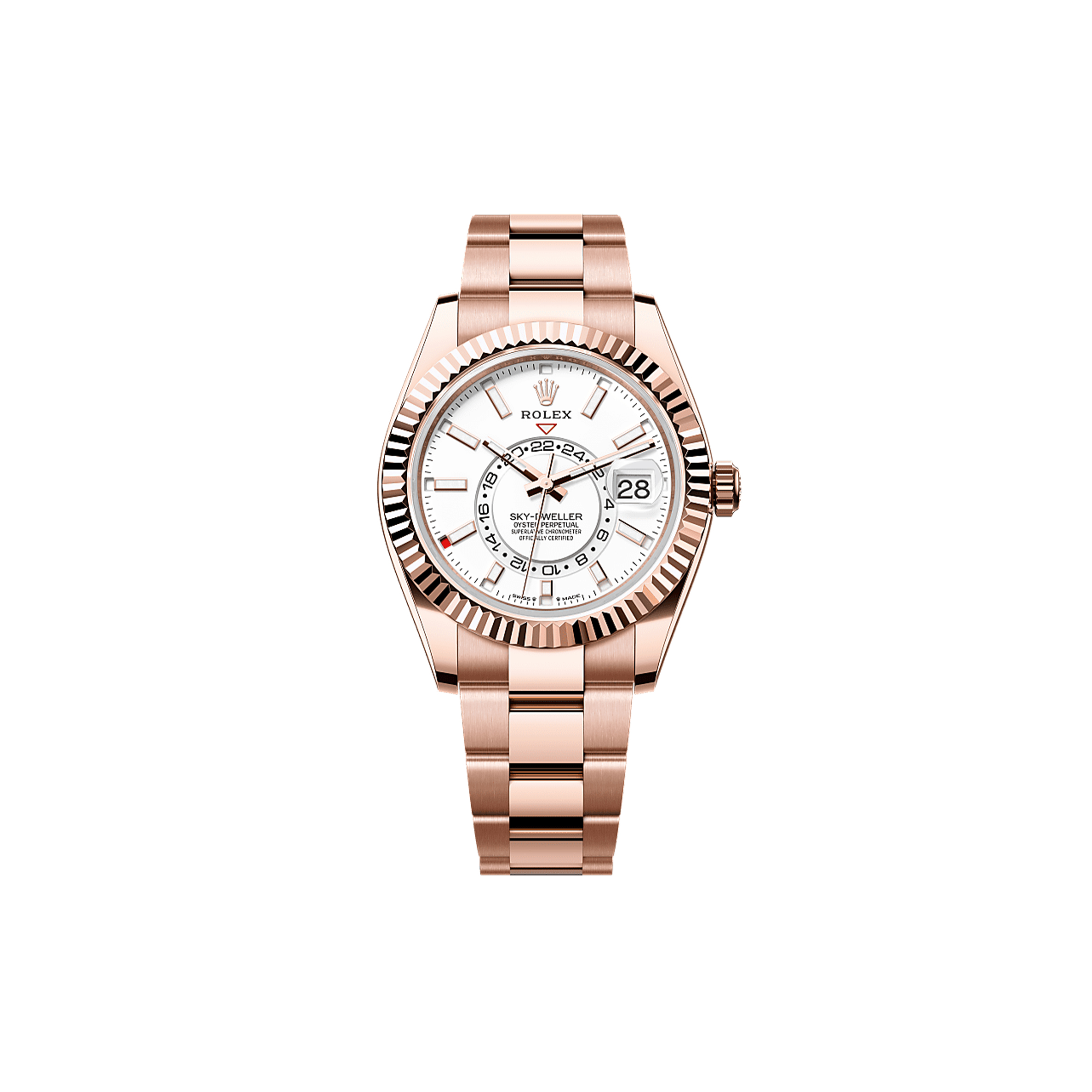 ROLEX SKY-DWELLER OYSTER, 42 MM, EVEROSE GOLD WATCH 336935