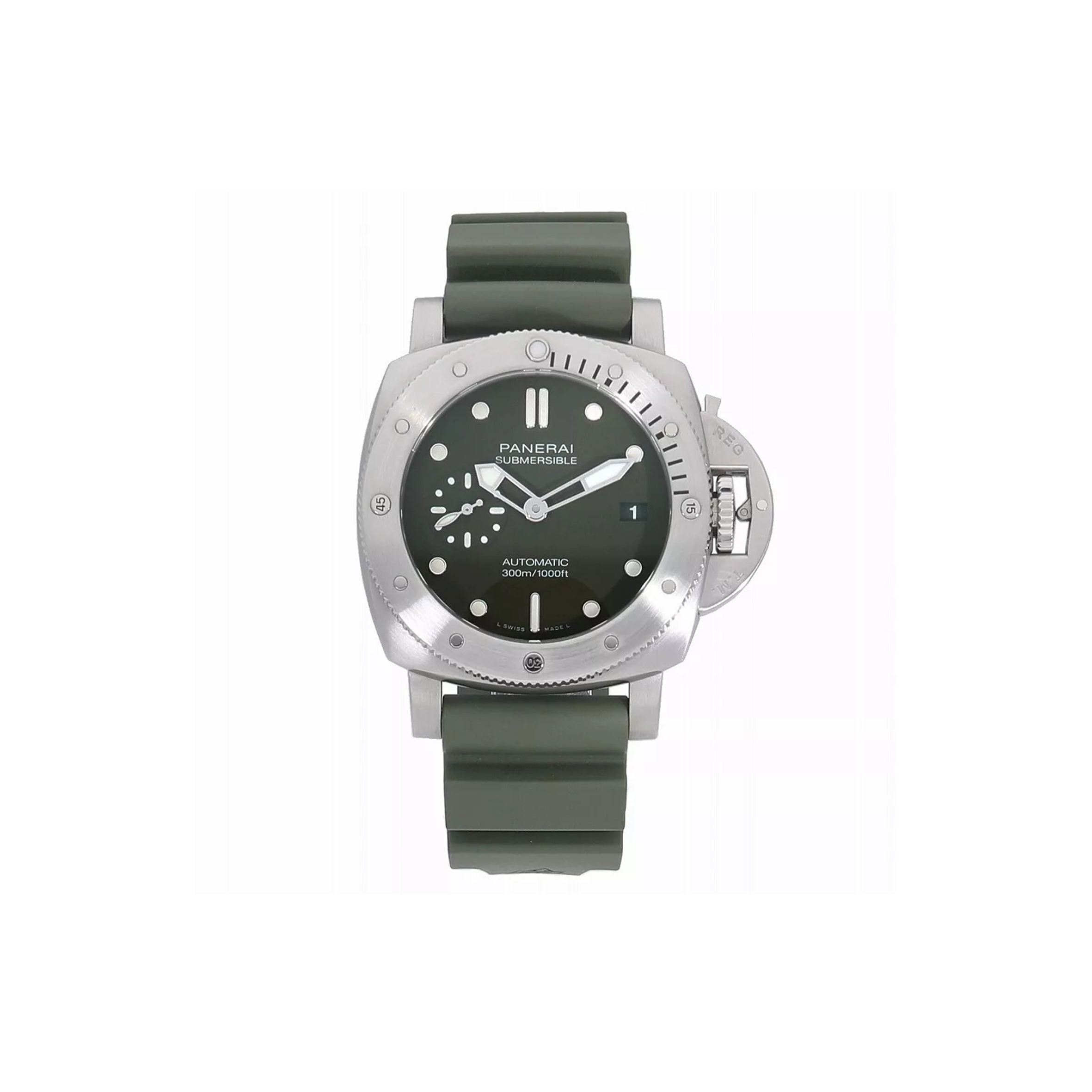 PANERAI LUMINOR SUBMERSIBLE GREEN DIAL WATCH PAM01055