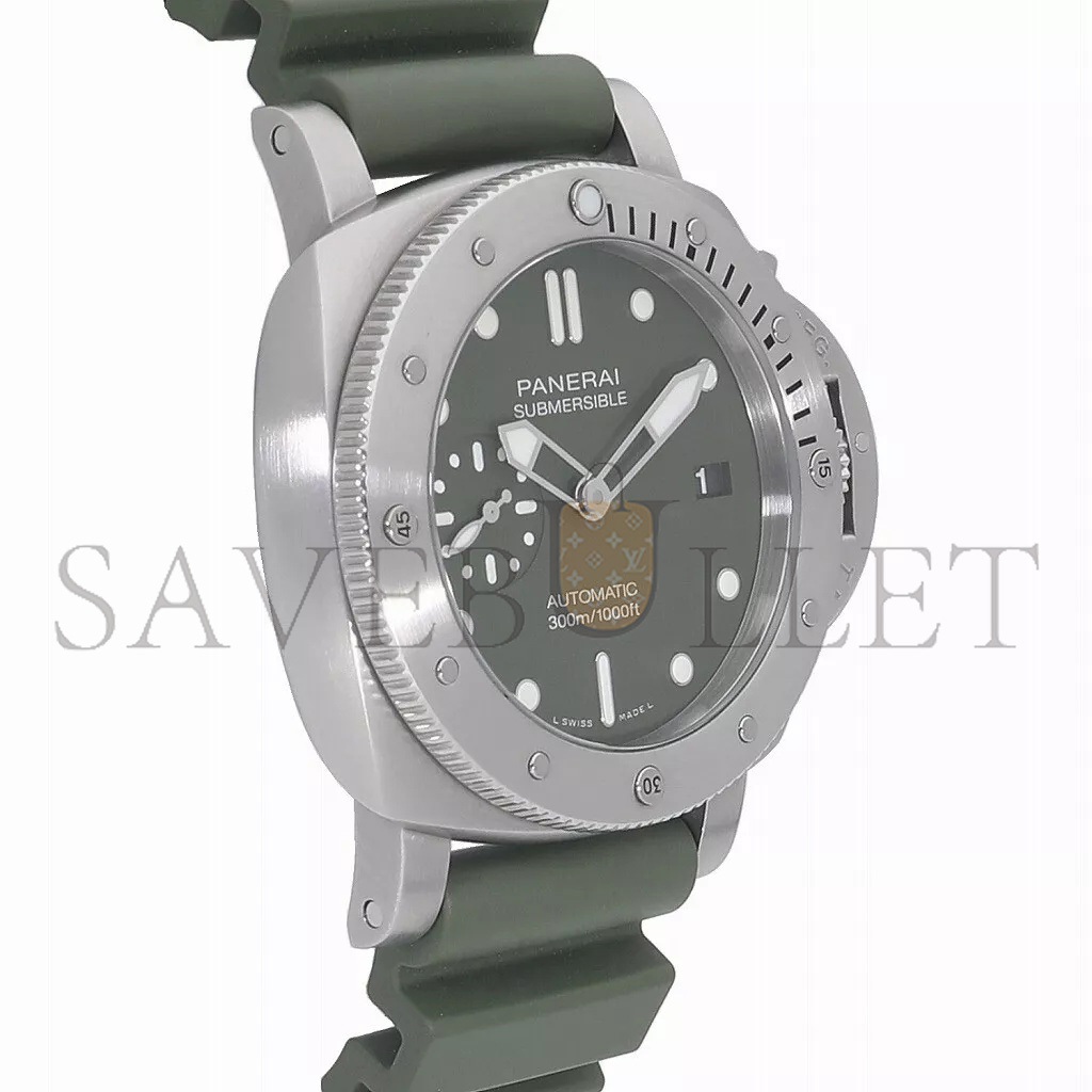 PANERAI LUMINOR SUBMERSIBLE GREEN DIAL WATCH PAM01055