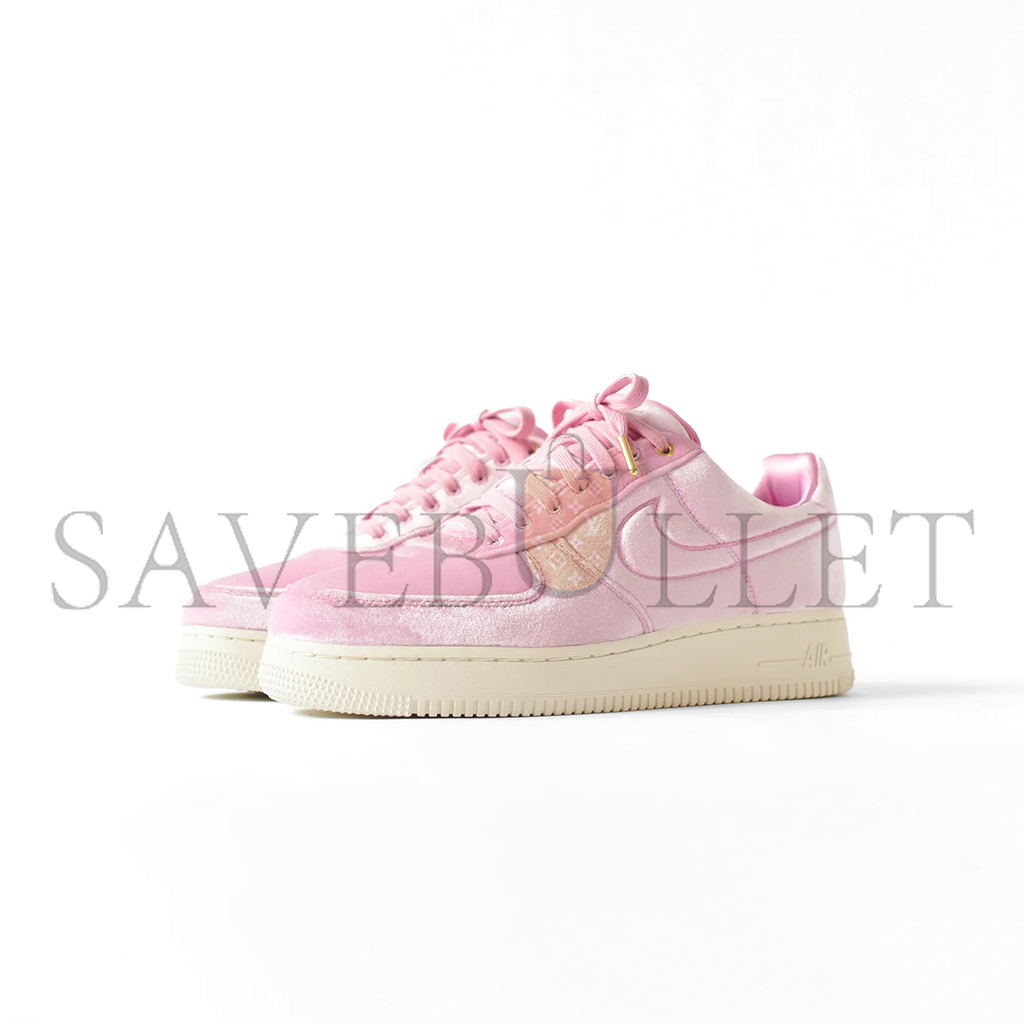 NIKE AIR FORCE 1 LOW PREMIUM 3 VELOUR PINK RISE AT4144-600