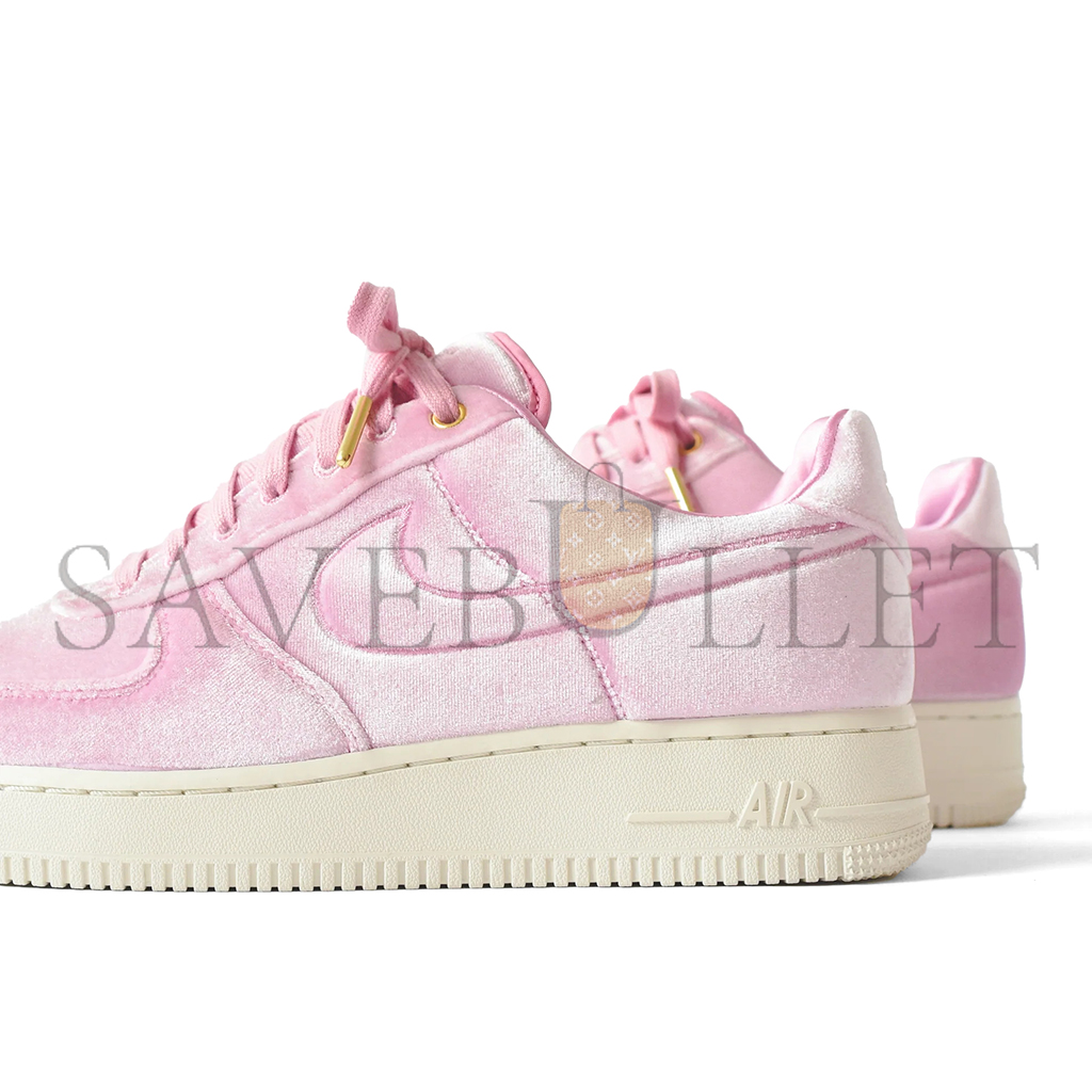 NIKE AIR FORCE 1 LOW PREMIUM 3 VELOUR PINK RISE AT4144-600