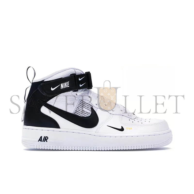 NIKE AIR FORCE 1 MID UTILITY WHITE BLACK 804609-103