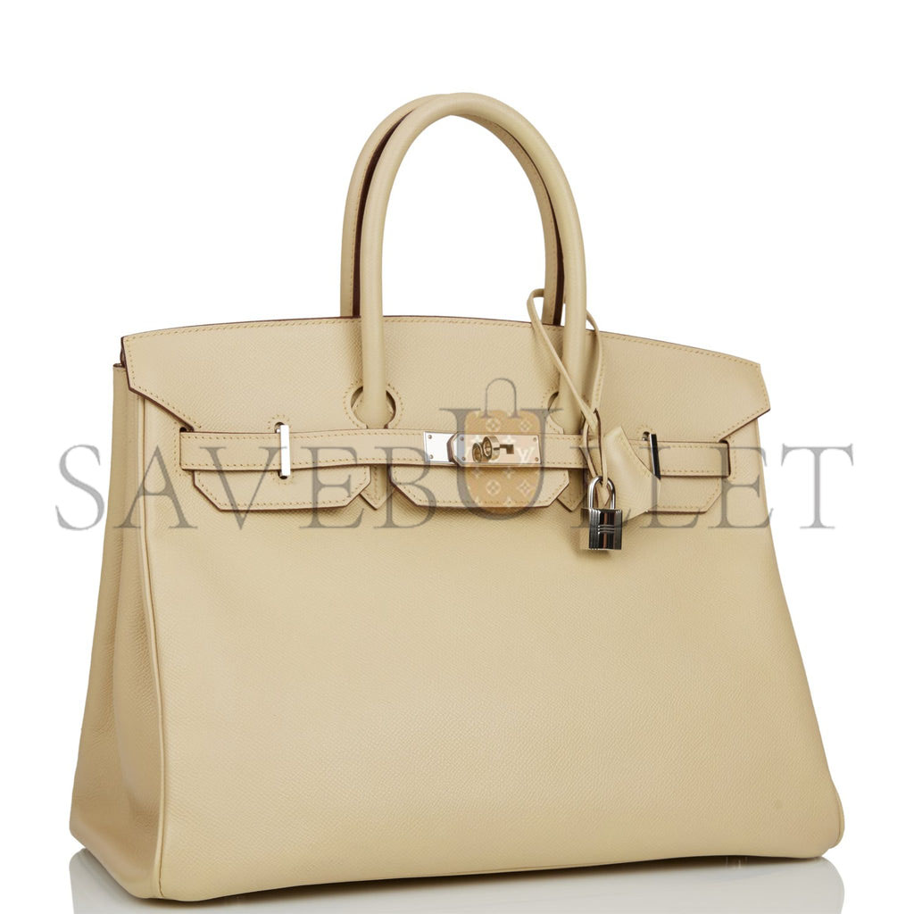 HERMES BIRKIN 35 PARCHEMIN EPSOM PALLADIUM HARDWARE (35cm)