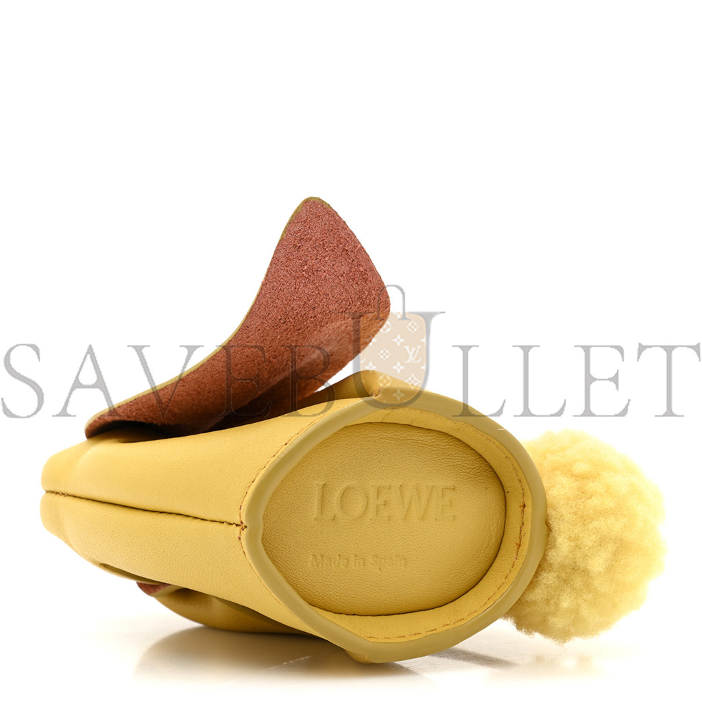 LOEWE CALFSKIN BUNNY CHARM DARK YELLOW (13*8*4cm)