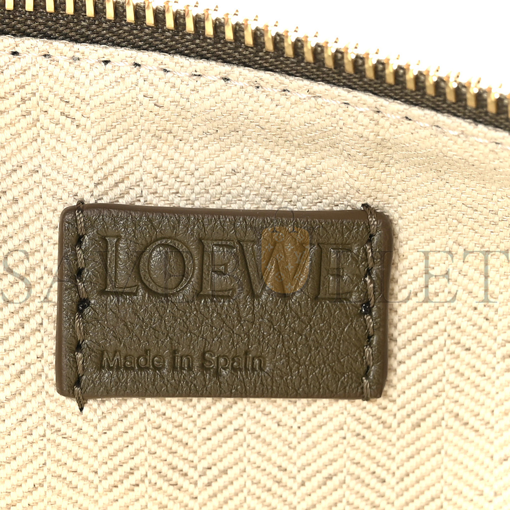 LOEWE CALFSKIN MINI HAMMOCK HOBO VINTAGE KHAKI (17*17*10cm)