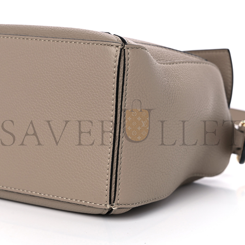 LOEWE GRAINED CALFSKIN SMALL PUZZLE BAG SAND (24*16.5*10.5cm)