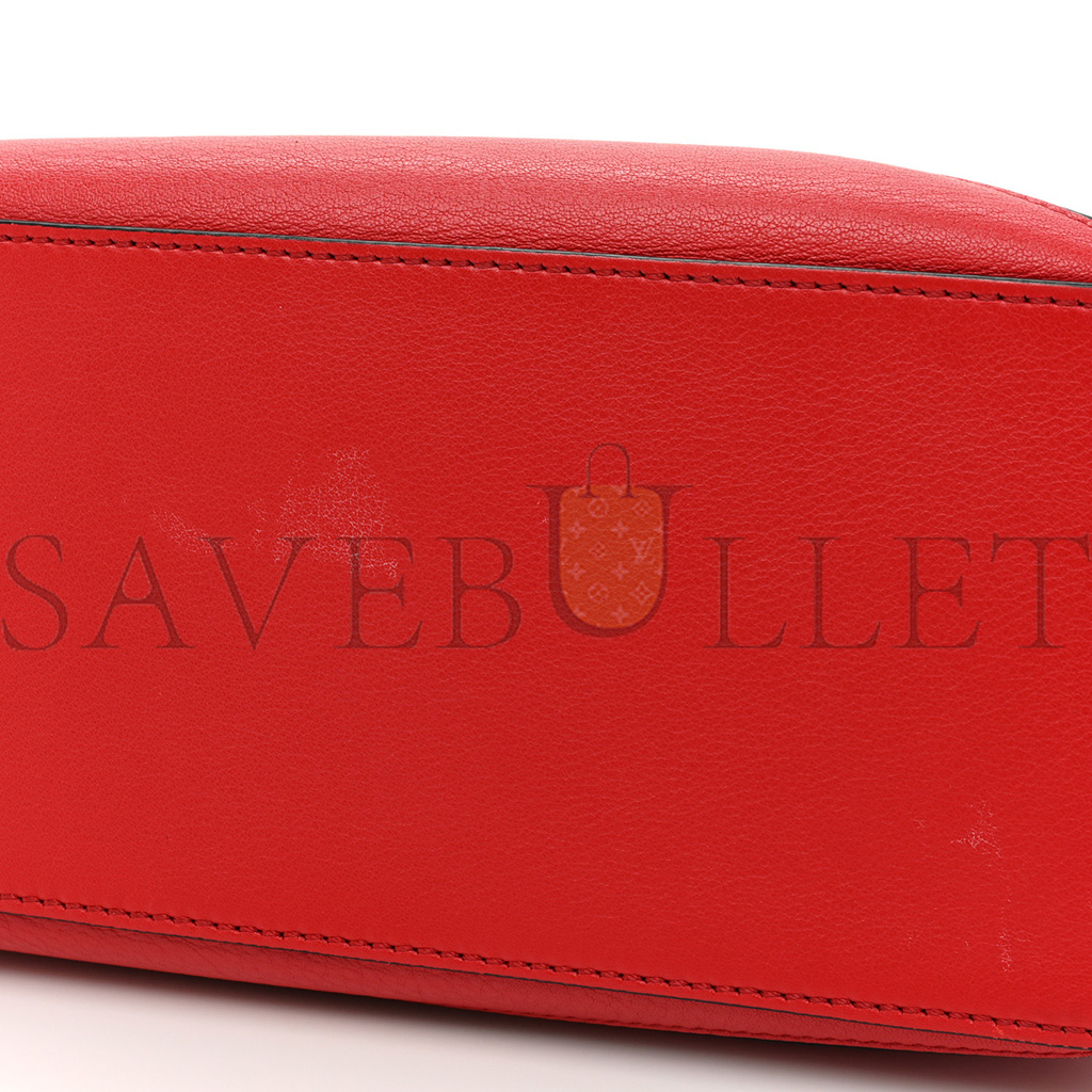 LOEWE CALFSKIN SMALL PUZZLE BAG SCARLET (24*16.5*10.5cm)