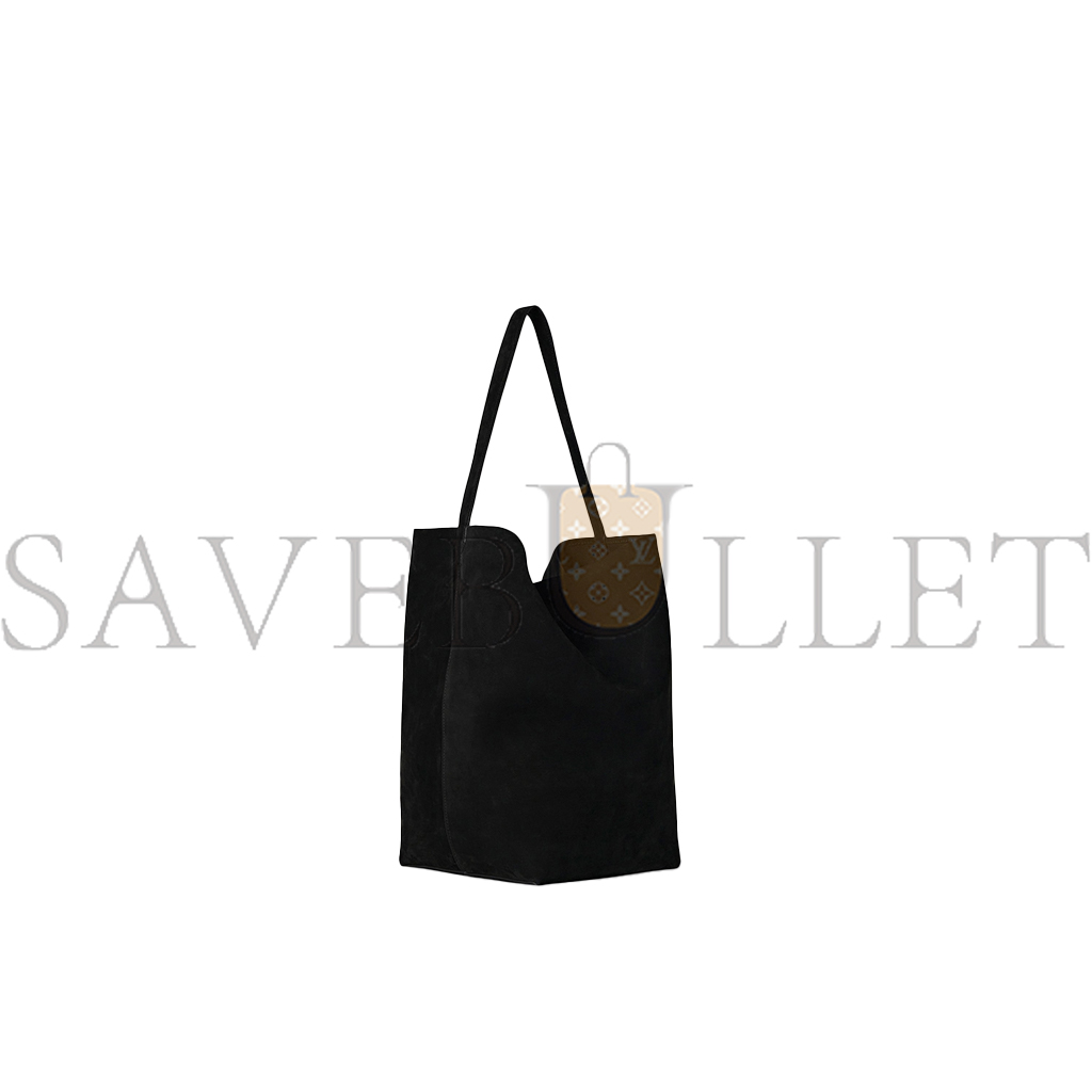 THE ROW MEDIUM NS PARK TOTE BAG IN NUBUCK BLACK W1313L87BLK (33*28*15cm)