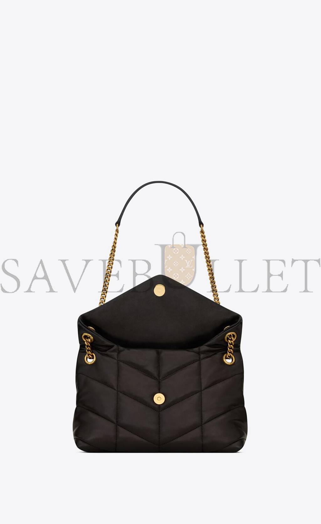 YSL PUFFER SMALL IN QUILTED LAMBSKIN 577476AABZO1025 (29*17*11cm)