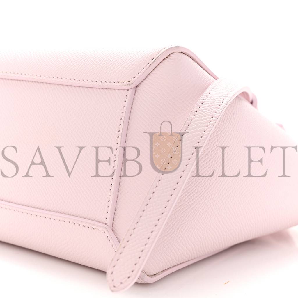 CELINE GRAINED CALFSKIN NANO BELT BAG PEONY (20*17*11cm)